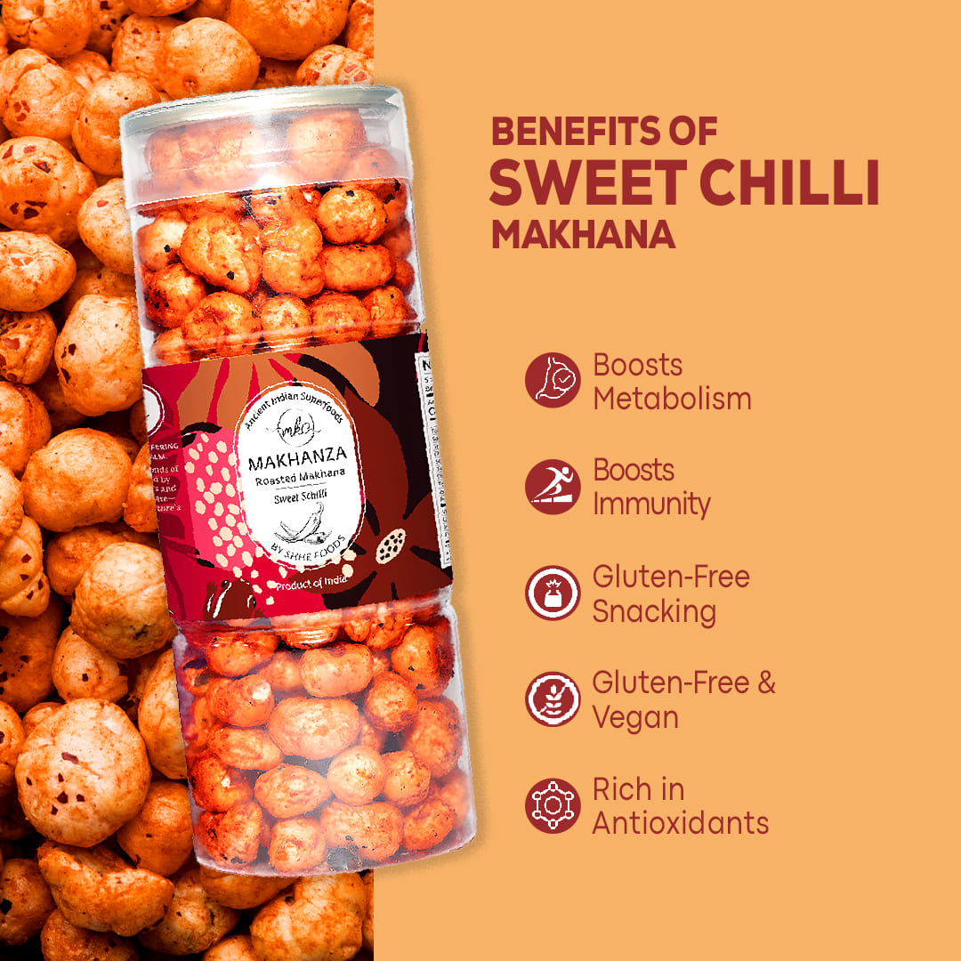 Sweet Chilli Flavour - Premium Baked Makhana