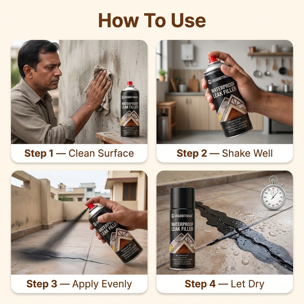 WaterSealSpray™ — Crack Repair Spray | Waterproof |Multi-Surface Protective