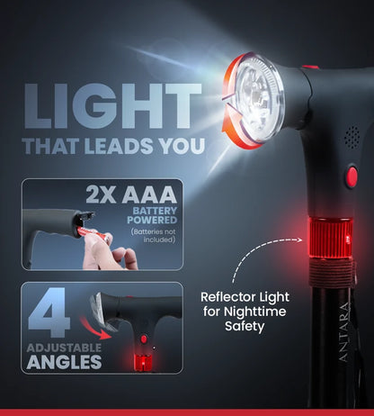 Folding Walking Stick with LED Light and Alarm.(BUY 1 GET ONE FREE)