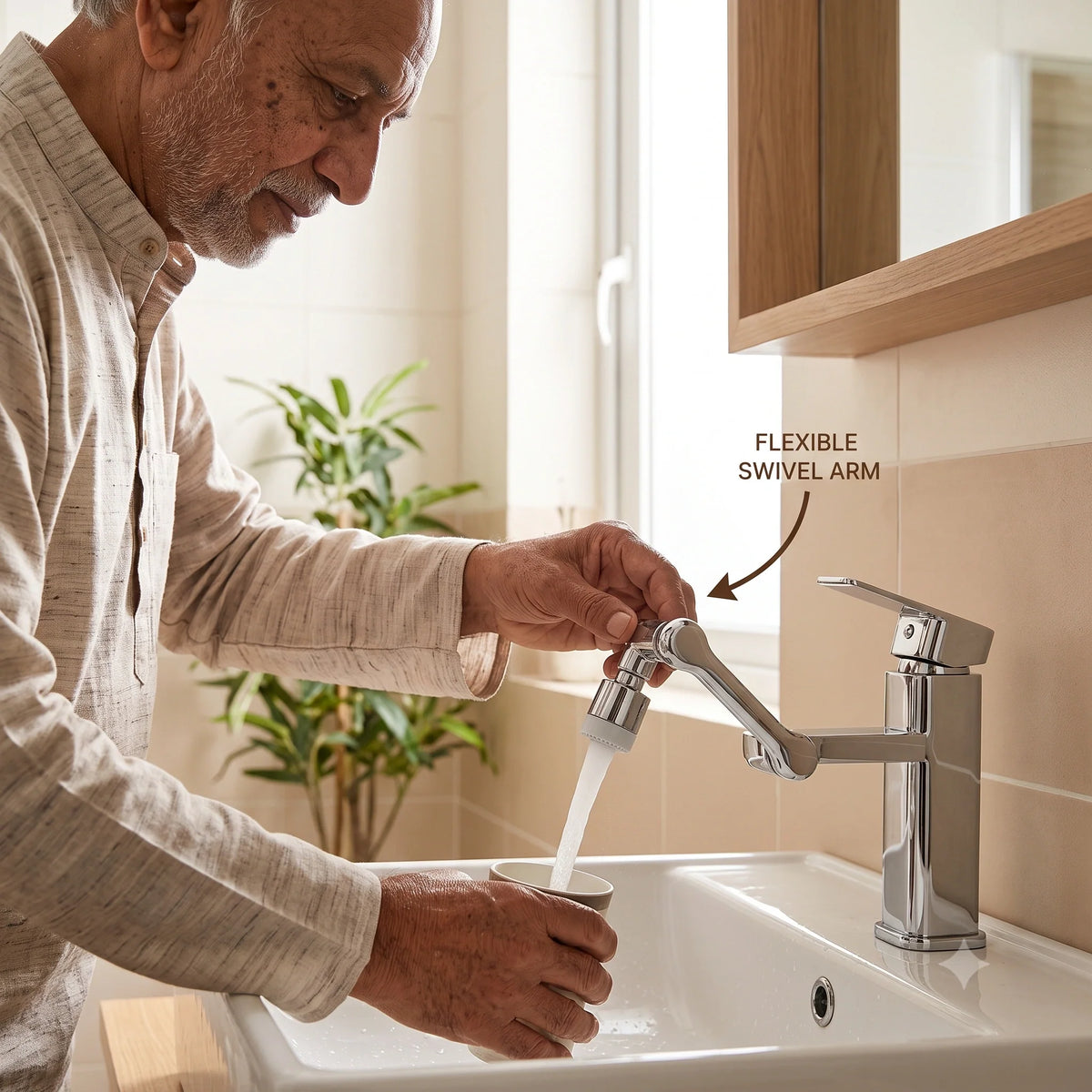 RotatingTapExtension™ -  Multi-Mode Water Flow | 3-Way Spray Head | Rust Resistant
