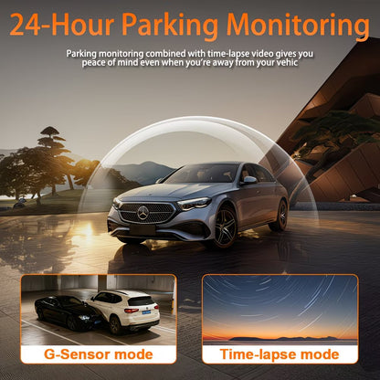 Car Dashboard Camera with 360° With Night Vision 4K Quad-channel
