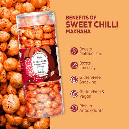 Sweet Chilli Flavour - Premium Baked Makhana