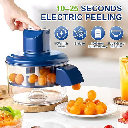 Electric Garlic & Cherry Tomato Peeler | Effortless Skin Removal Tool
