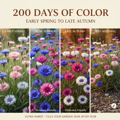 💫🌸BUY 1 GET 1 FREE |🌱 Premium Quality Cornflower Seeds – The “Unstoppable” Wildflower That Grows Everywhere + FREE Plant Growth Supplement