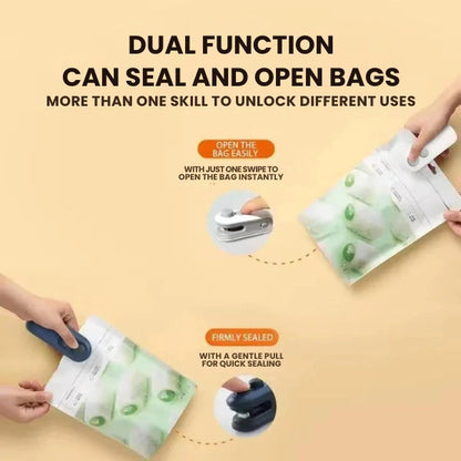 Portable Mini Sealer | No Preheating Needed | Airtight Seal