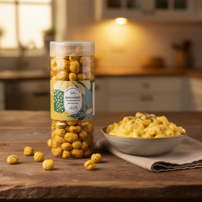Mac & Cheese Flavour - Premium Baked Makhana (90g)