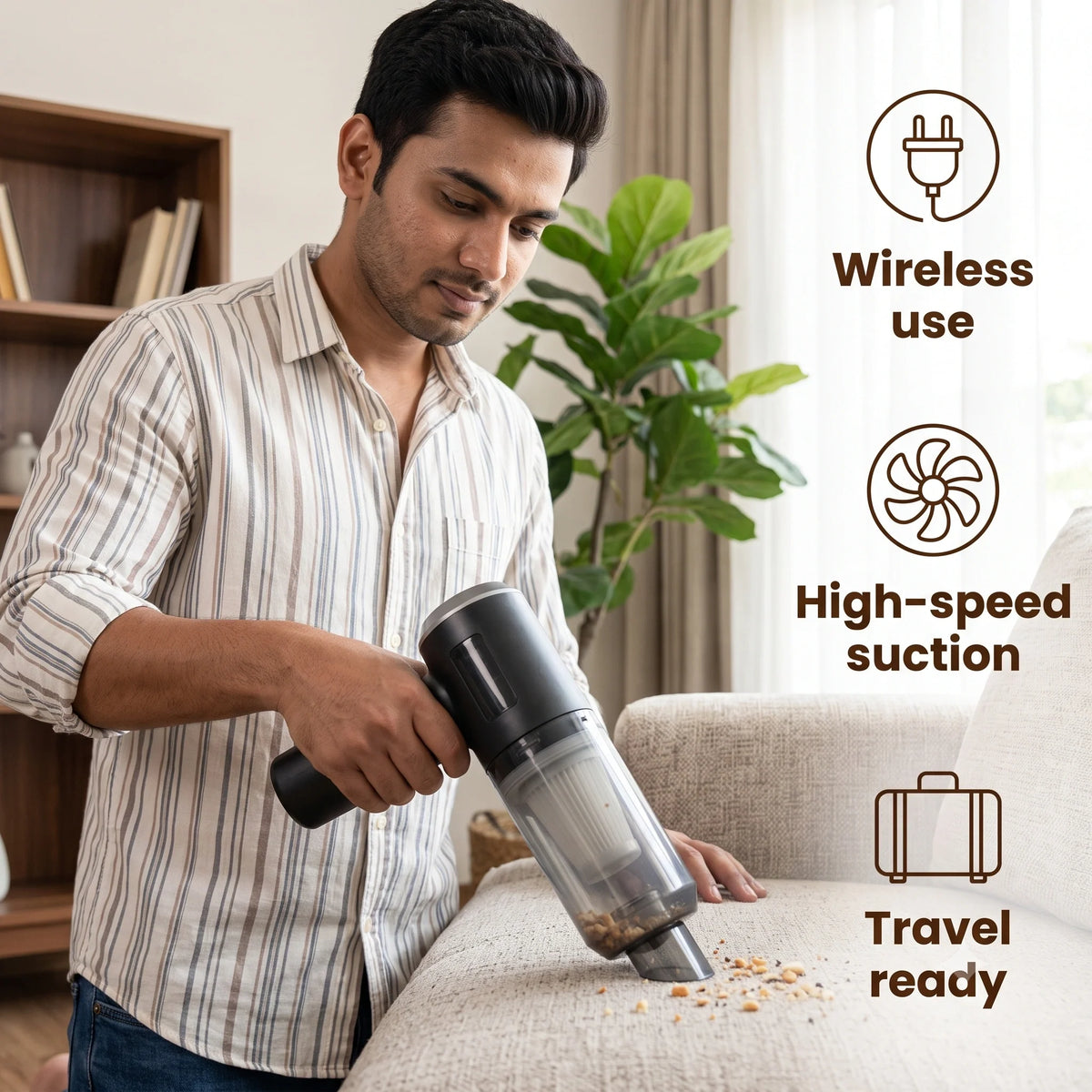 3in1Vaccum™ — Wireless Car Vacuum & Blower | HEPA Filter | Multi-Purpose Cleaning