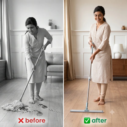 FlexiWipe™ — Multipurpose Wiper | Extendable-Rod | Silicon Blade | 180° Head