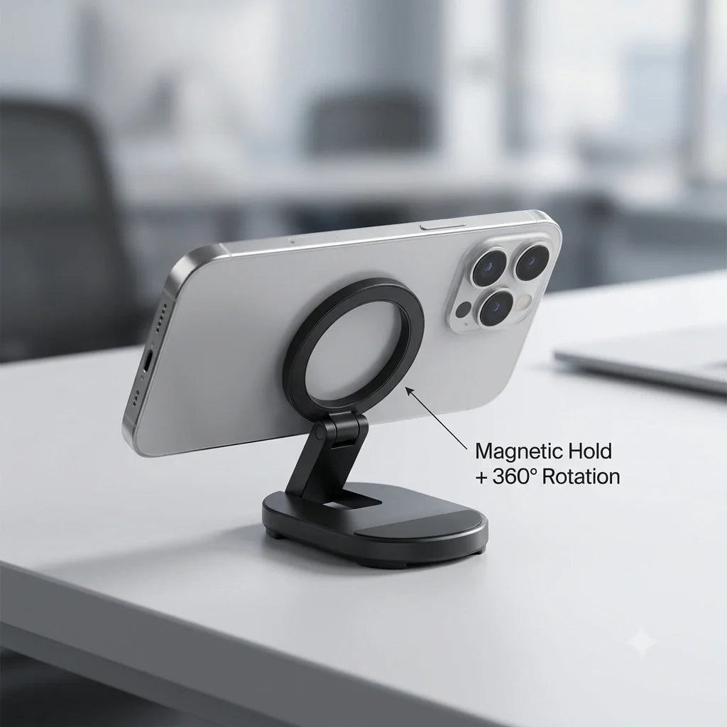 MagMount™ - Rotatable Phone Holder | Magnetic Attachment | Flexible | 360° Rotation