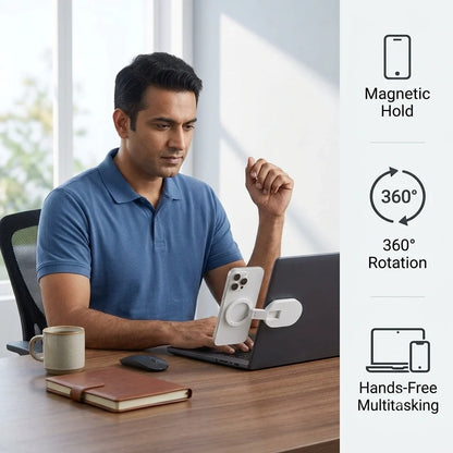 MagMount™ - Rotatable Phone Holder | Magnetic Attachment | Flexible | 360° Rotation