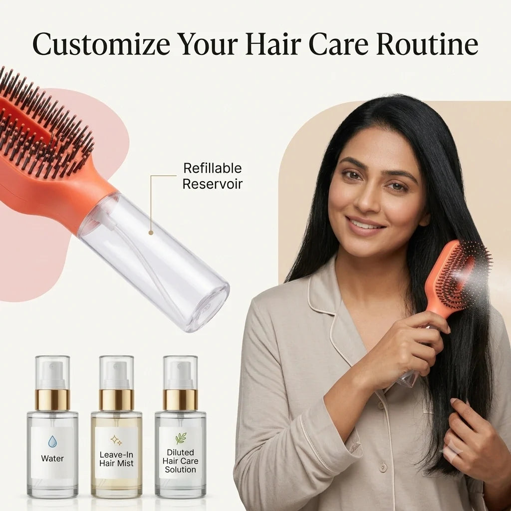 DetangleMist™ - 2-in-1 Detangling Brush | Anti-Frizz Hair Care | Easy to Use
