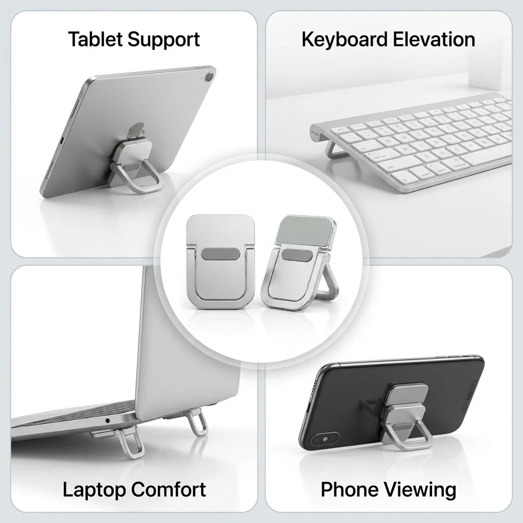 DeskLift™ - Compact Laptop Legs | Ergonomic Incline & Enhanced Airflow | Strong Stick | Lightweight Metal
