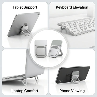 DeskLift™ - Compact Laptop Legs | Ergonomic Incline & Enhanced Airflow | Strong Stick | Lightweight Metal