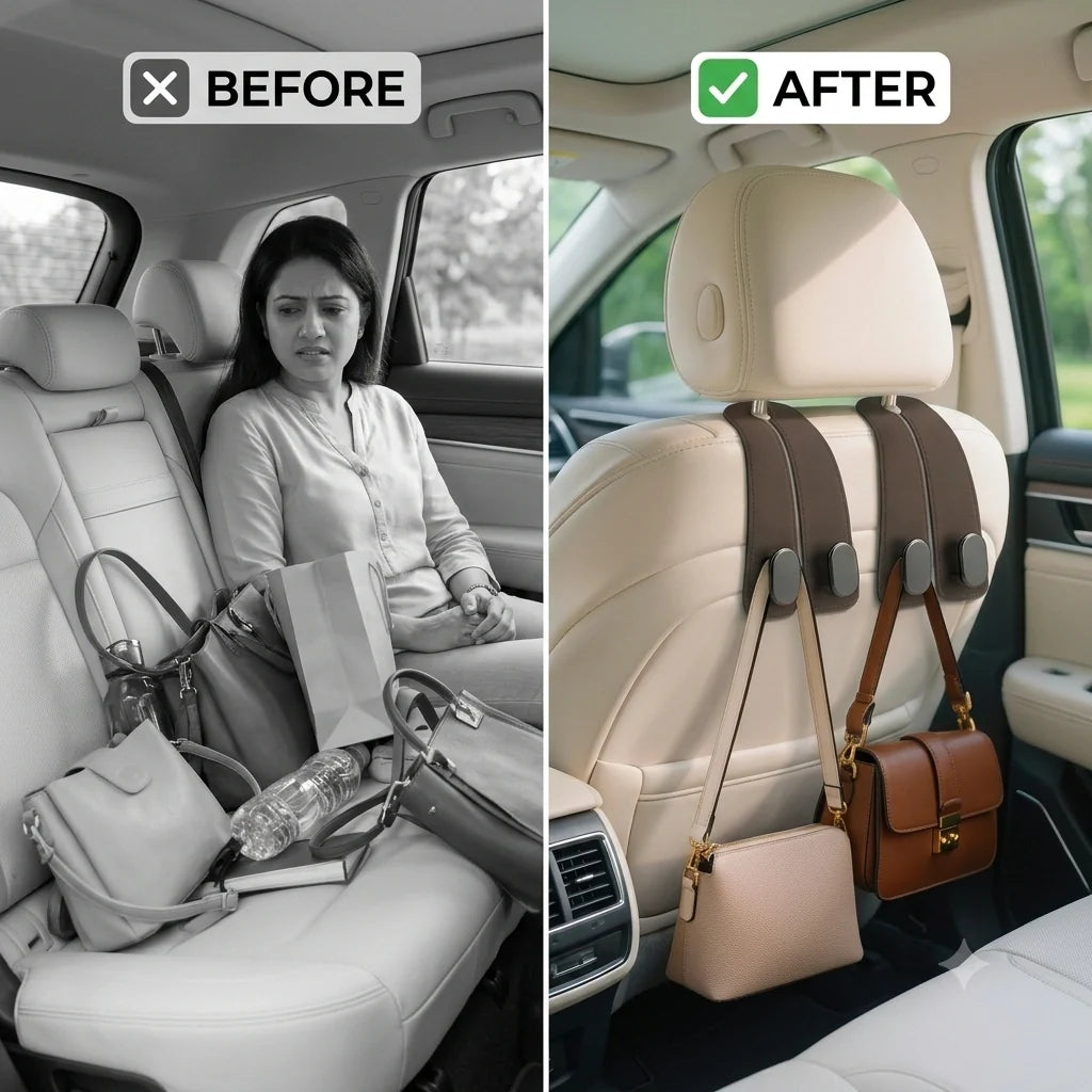 BagBuddy™ — Car Headrest Bag Hook