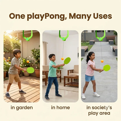 SoloPong™ - Rebound Table Tennis Trainer | Solo Practice | Hand-Eye Coordination | Portable