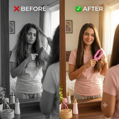DetangleMist™ - 2-in-1 Detangling Brush | Anti-Frizz Hair Care | Easy to Use