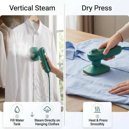 PressPro™ - Handheld Steam Iron | Garment Steamer | 30-Sec Wrinkle-Free