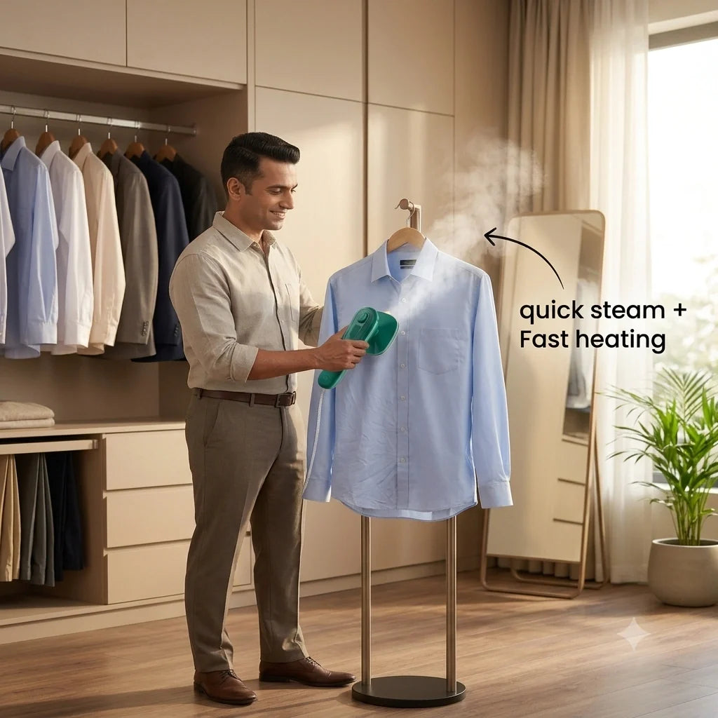 PressPro™ - Handheld Steam Iron | Garment Steamer | 30-Sec Wrinkle-Free
