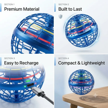 AeroSpin™ - Boomerang LED Ball | Sensor Hover | Auto-Return | Kid Safe
