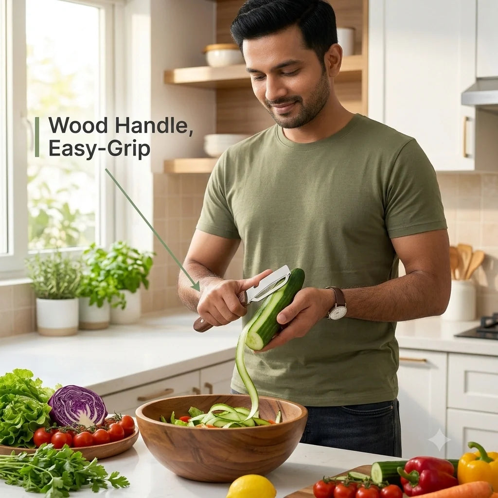 FreshPeel™ -2in1 Vegetable Peeler + Bottle Opener | Clean Peeling | Stainless Steel Blade