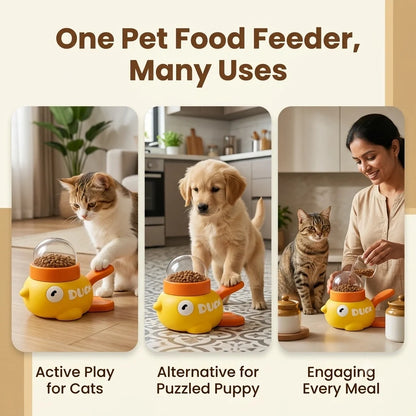 PawPress™ - Interactive Pet Feeder | Press-to-Release Treats | Slow Eating