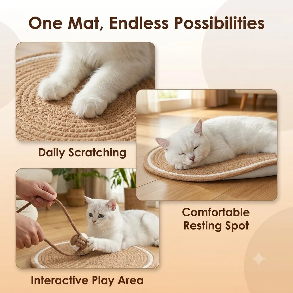 ClawPad™ - Cat Scratch Mat | Grooming | Furniture Protector | Durable