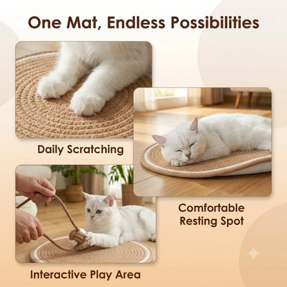 ClawPad™ - Cat Scratch Mat | Grooming | Furniture Protector | Durable
