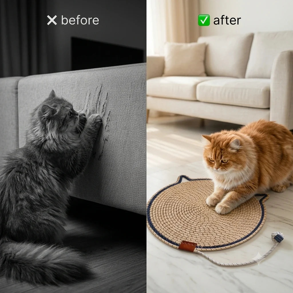 ClawPad™ - Cat Scratch Mat | Grooming | Furniture Protector | Durable