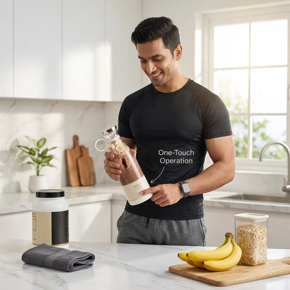 NutriBlend™ - Portable Electric Mixer | Bottle Blender | Fast Blades | Cord-Less