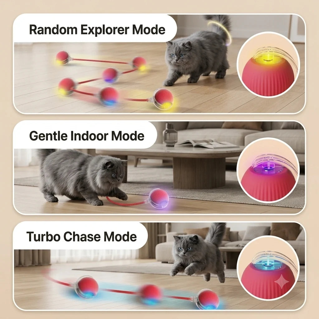 ChaseBall™ - Auto Movement | Active Play | Rechargeable Pet Ball