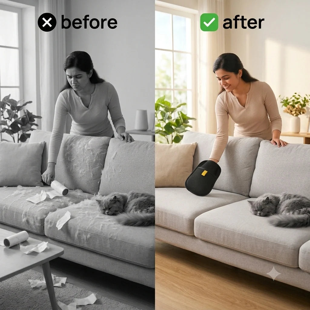 FurrGlove™ - Pet Hair Remover | Washable | Multi-Surface Cleaning