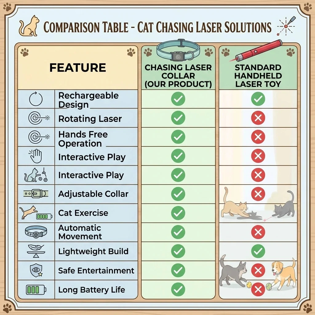 LaserChase™ - Interactive Cat Laser Collar | Active Indoor Play | Hands-Free