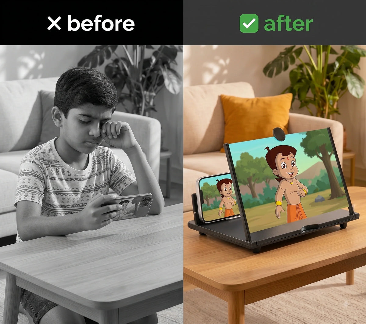 MaxVision™ — Mobile Magnifier | Cinema-Like Display| Adjustable Angle |Travel Friendly