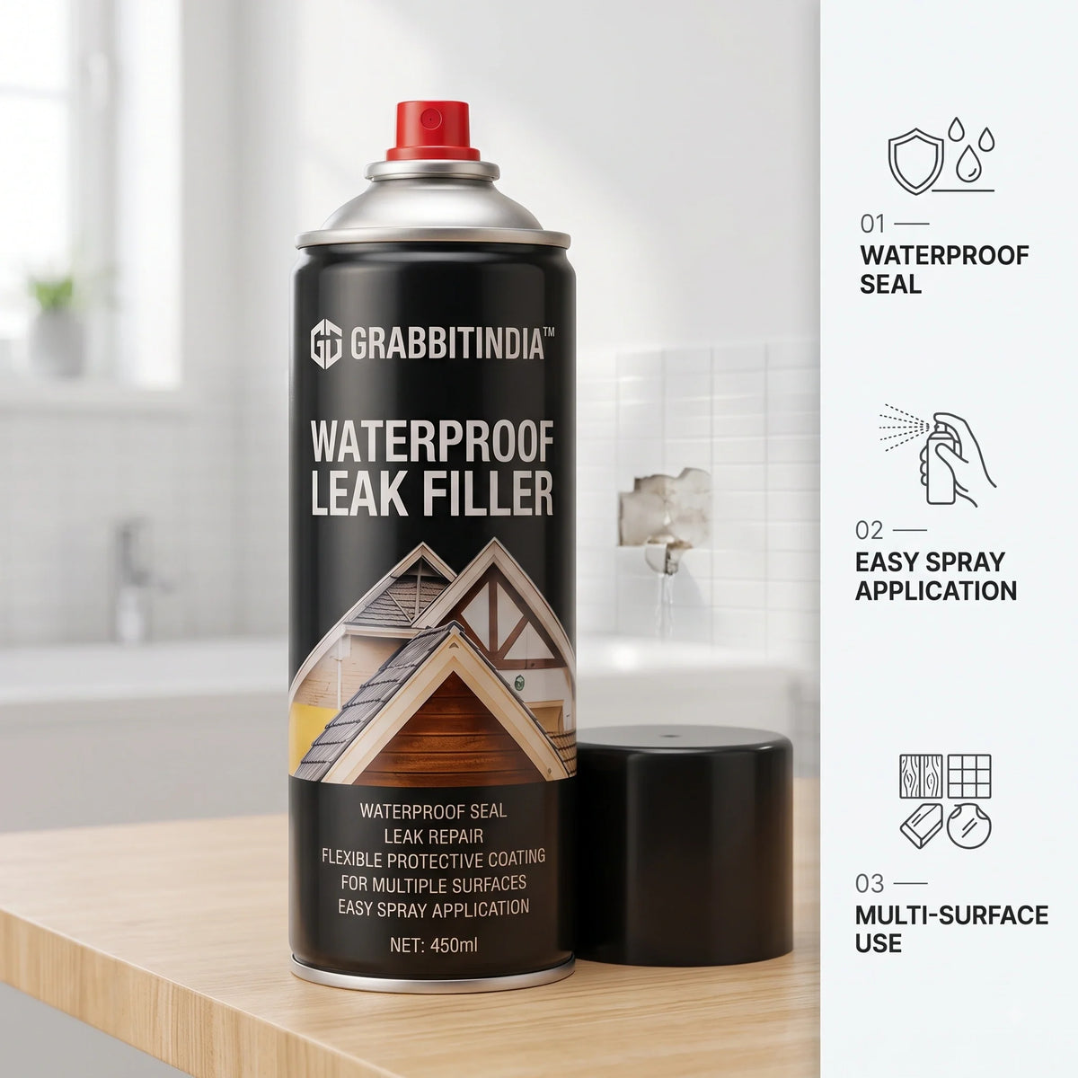 WaterSealSpray™ — Crack Repair Spray | Waterproof |Multi-Surface Protective