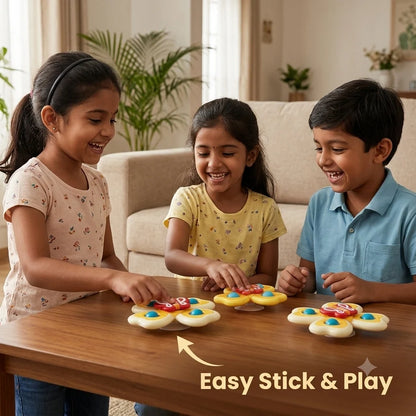 HappySpin™ - Colourful Interactive Baby Toy | Sensory Stimulation | Easy Stick & Spin