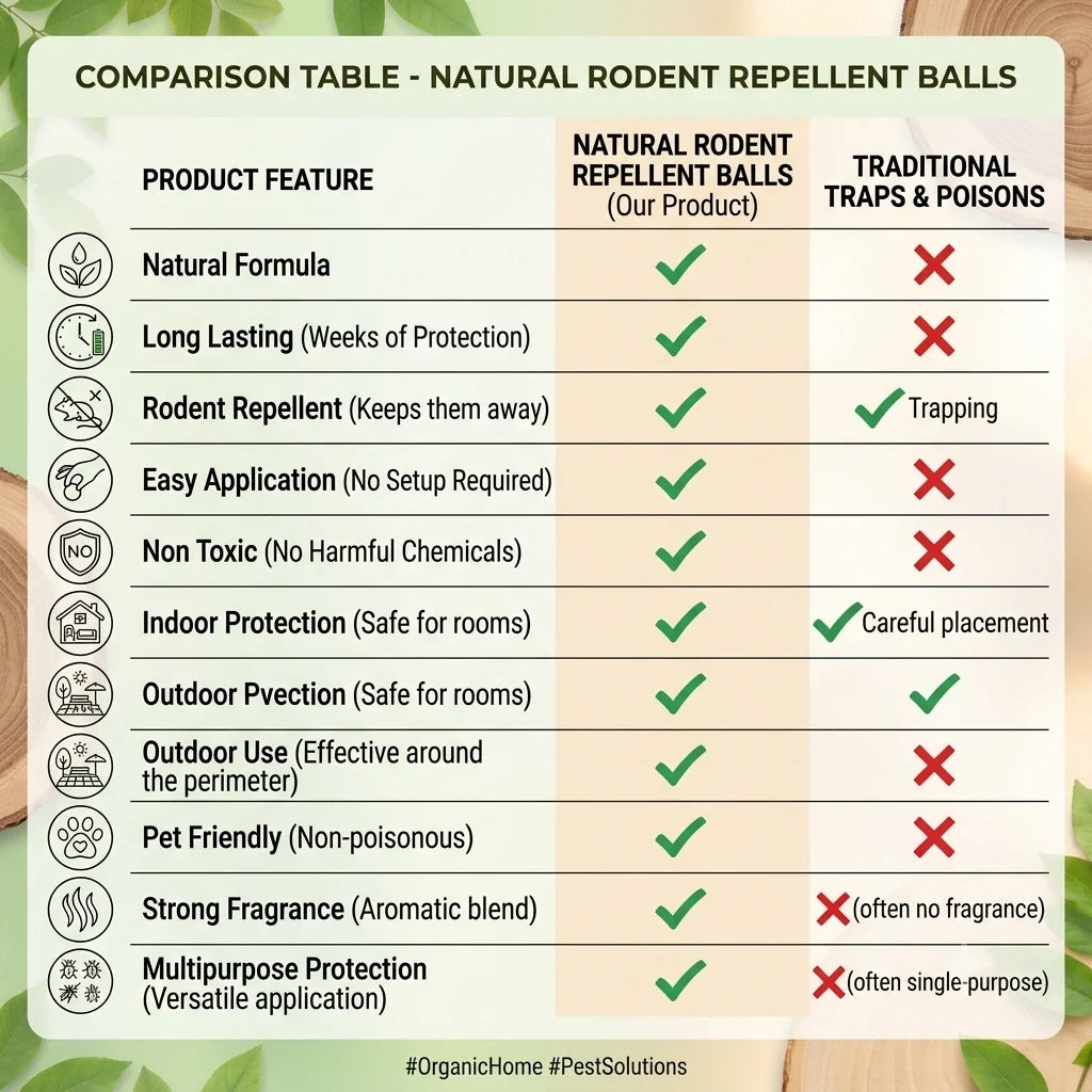 HomePestGuard™ - Rodent & Pest Repellent Tablets | Peppermint Infused | No-Kill Formula | Upto 30 Days Protection