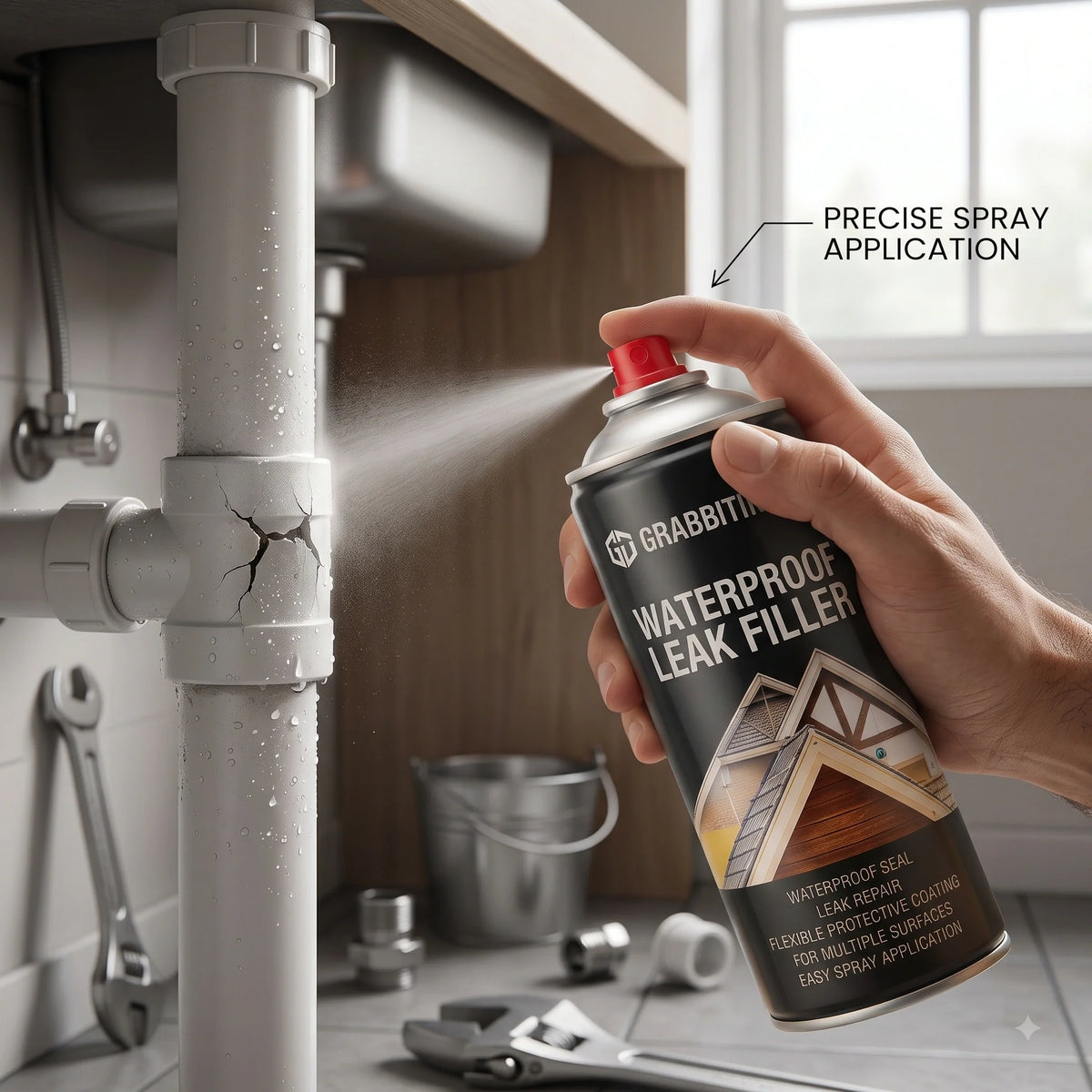 WaterSealSpray™ — Crack Repair Spray | Waterproof |Multi-Surface Protective