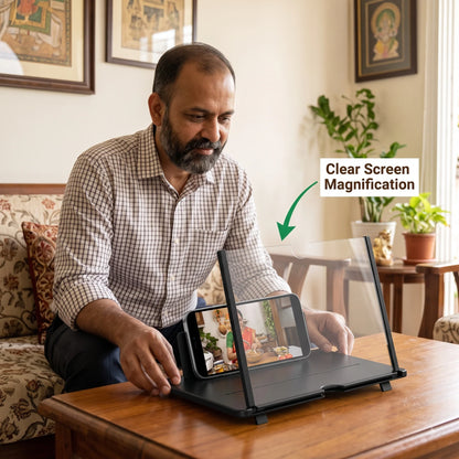 MaxVision™ — Mobile Magnifier | Cinema-Like Display| Adjustable Angle |Travel Friendly