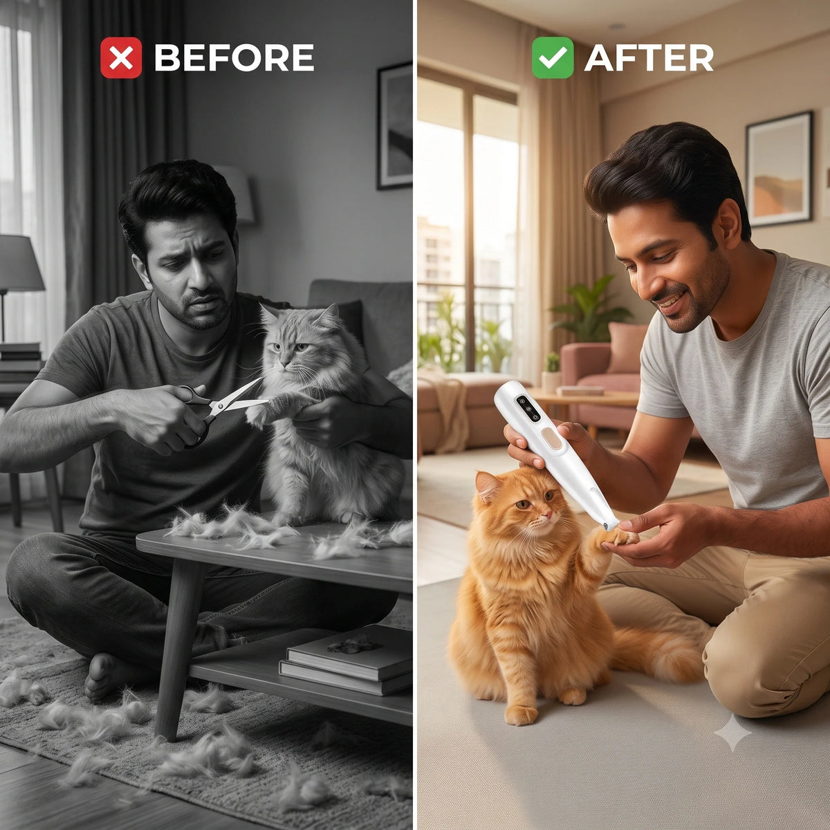 PawTrim™ - Pet Hair Trimmer | Low Noise | Compact & Rechargeable | Waterproof