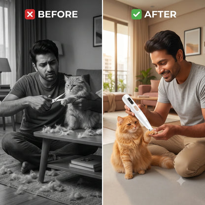 PawTrim™ - Pet Hair Trimmer | Low Noise | Compact & Rechargeable | Waterproof
