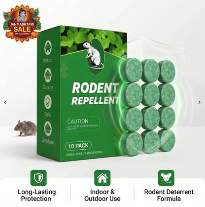 HomePestGuard™ - Rodent & Pest Repellent Tablets | Peppermint Infused | No-Kill Formula | Upto 30 Days Protection