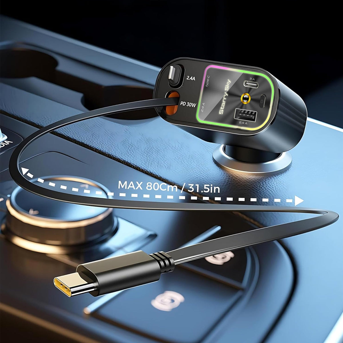 StarLight Retractable Car Charger (BUY 1 GET 1 FREE)