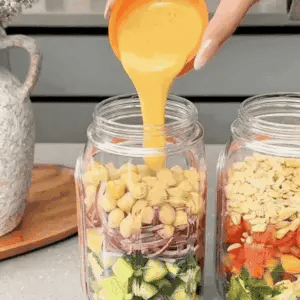 MealJar™ — Salad & Meal Prep Jar | Side Opening | Portable Design