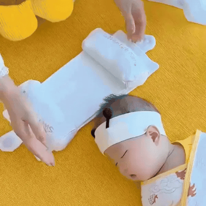 HeadHug™ - Baby Head Support Pillow | Adjustable Ergonomic Fit | Soft Cotton Comfort