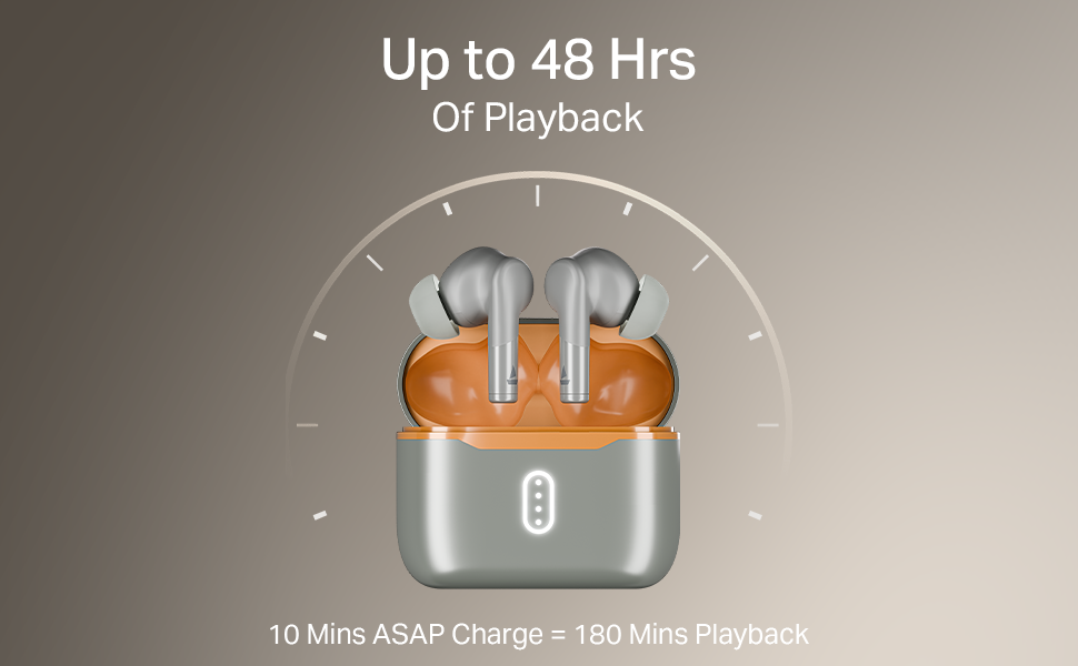Boat Airdopes 141 Gen 2, 4 Mics ENx Tech, 48 Hrs Playback, Free Music Streaming, Fast Charge, Low Latency, IPX4, v5.4 Bluetooth Earbuds, TWS Ear Buds Wireless Earphones with mic (Active White)