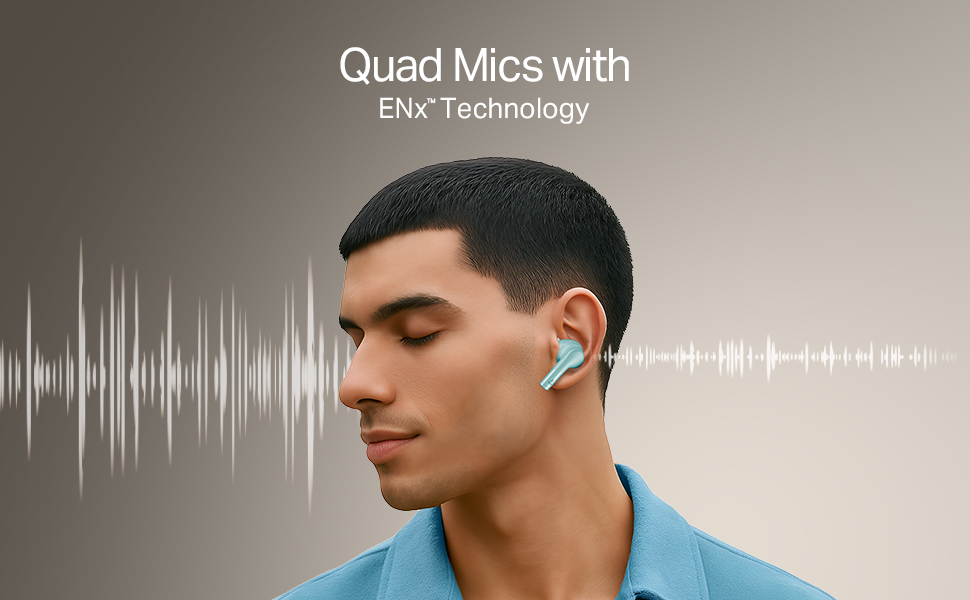 Boat Airdopes 141 Gen 2, 4 Mics ENx Tech, 48 Hrs Playback, Free Music Streaming, Fast Charge, Low Latency, IPX4, v5.4 Bluetooth Earbuds, TWS Ear Buds Wireless Earphones with mic (Active White)