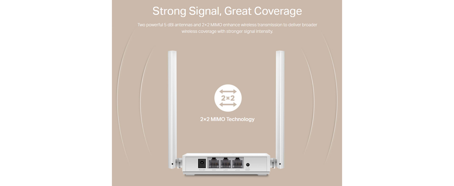 TP-Link TL-WR820N 300 Mbps Speed Wireless WiFi Router, Easy Setup, IPv6 Compatible, Supports Parent Control, Guest Network, Multi-Mode Wi-Fi Router