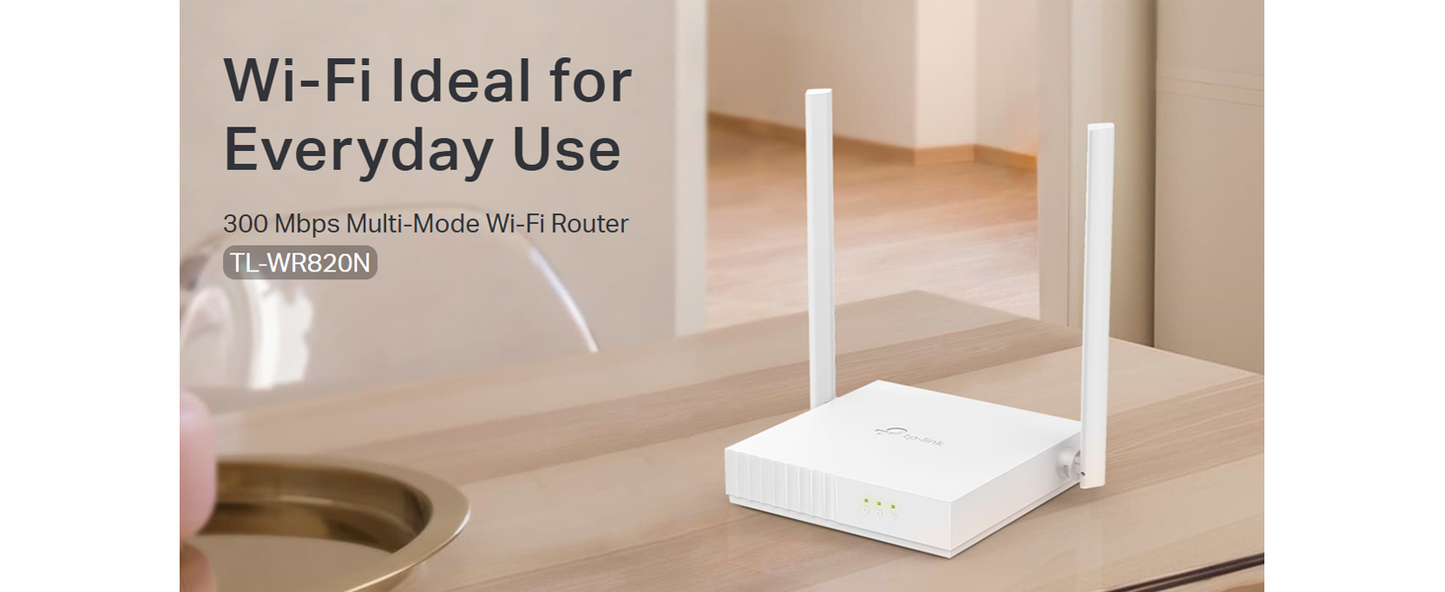 TP-Link TL-WR820N 300 Mbps Speed Wireless WiFi Router, Easy Setup, IPv6 Compatible, Supports Parent Control, Guest Network, Multi-Mode Wi-Fi Router