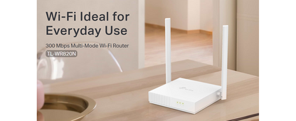 TP-Link TL-WR820N 300 Mbps Speed Wireless WiFi Router, Easy Setup, IPv6 Compatible, Supports Parent Control, Guest Network, Multi-Mode Wi-Fi Router