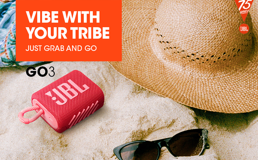 JBL Go 3 Wireless Portable Bluetooth Mini Speaker, Small Speaker with Pro Sound, Vibrant Colors with Rugged Fabric Design, Lightweight IP67 Waterproof, Type C Interface (Without Mic, Black)